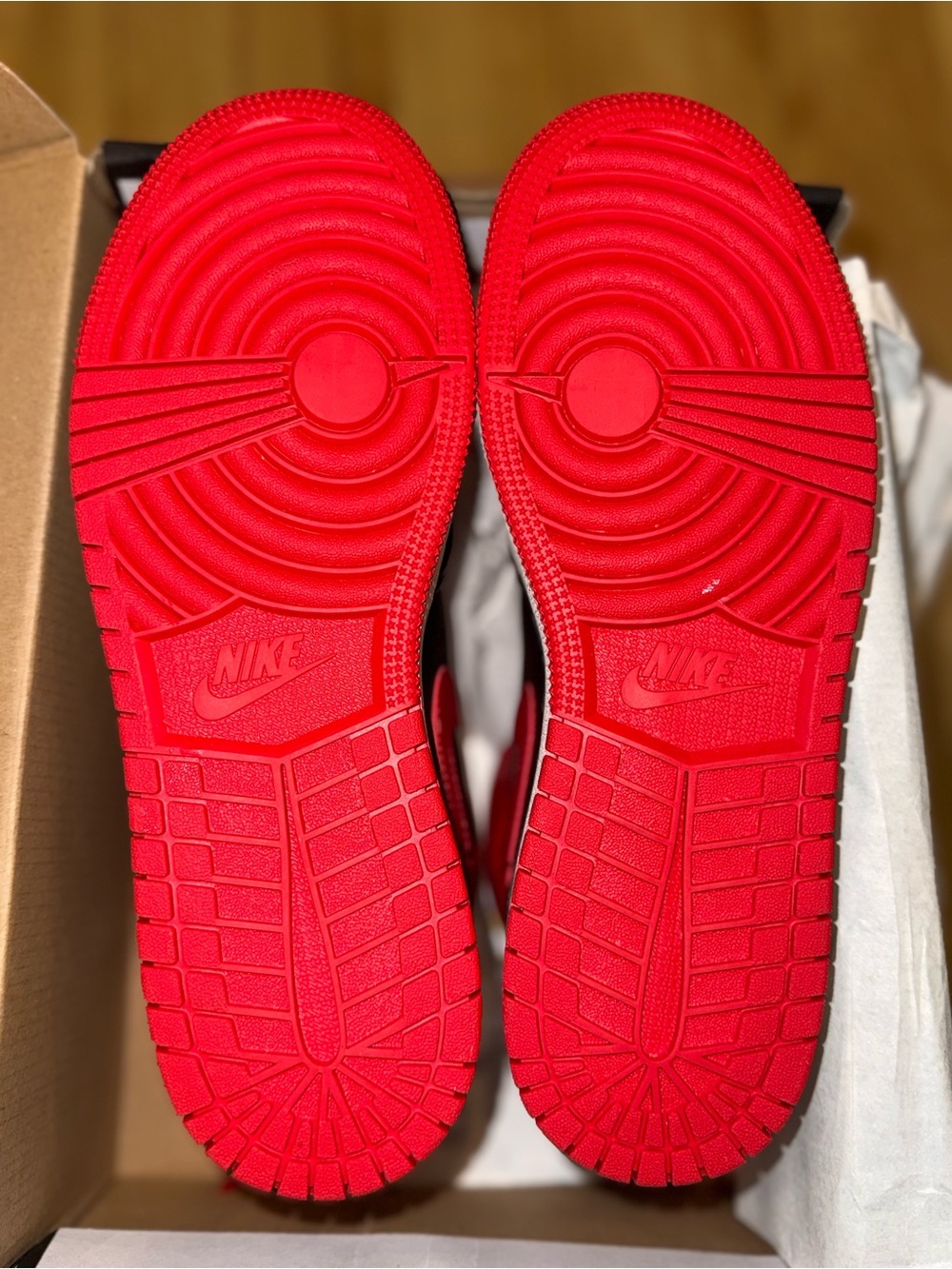 Air Jordan 1 Mid Youth Red and Black Mid-Top Sneakers - Picture 10 of 11